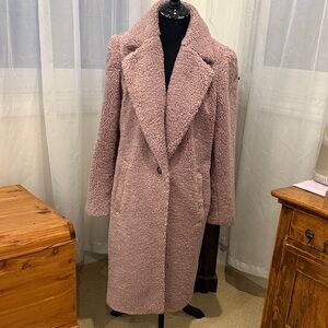 Ann Taylor Dusty Rose Outdoor Teddy Jacket